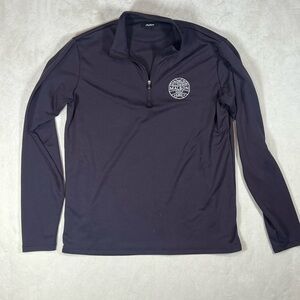 Malbon Golf Size Small Black Performance Cotton Pullover Sweater